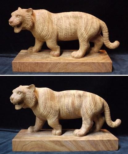 虎の木彫り www.krzysztofbialy.com